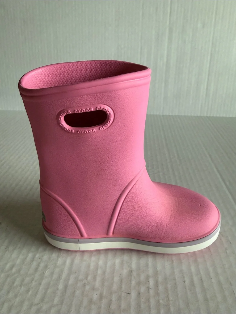 Crocs Pink Crocband Rainboots